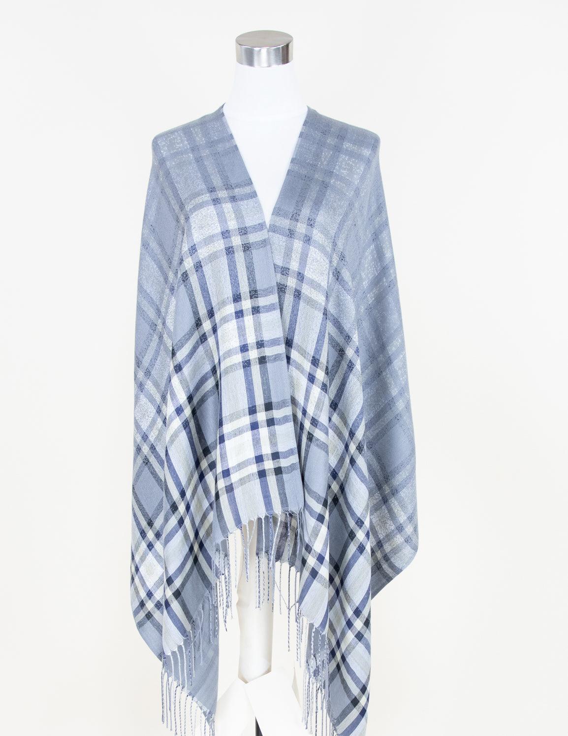 Vibrant Plaid Pattern Pashmina Scarf