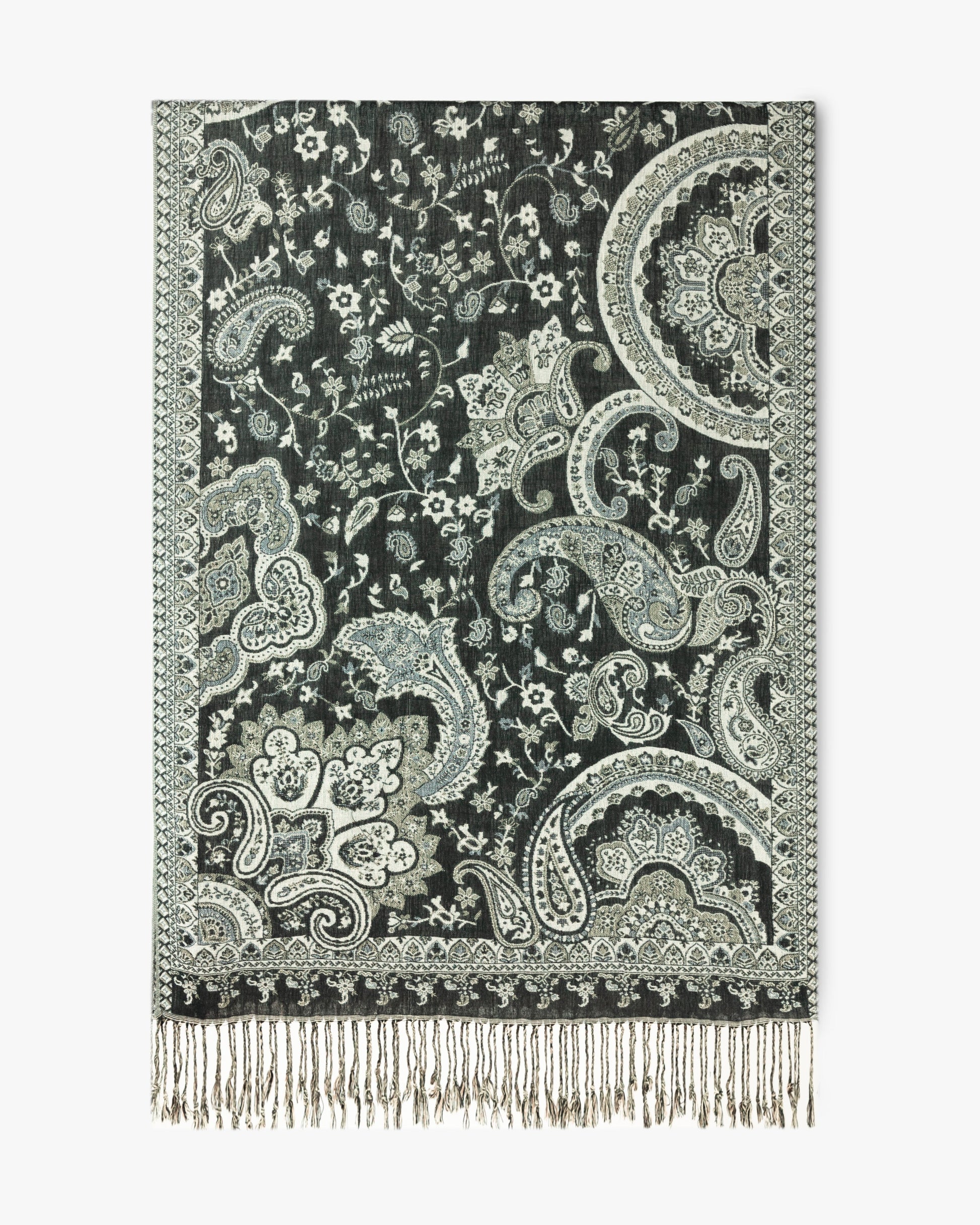 Floral Symphony Paisley Pashmina