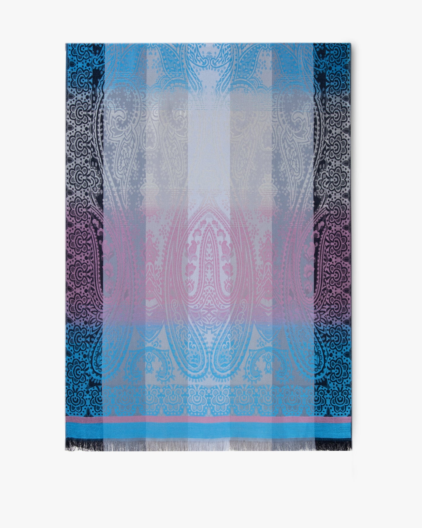 Paisley Color Border Pashmina