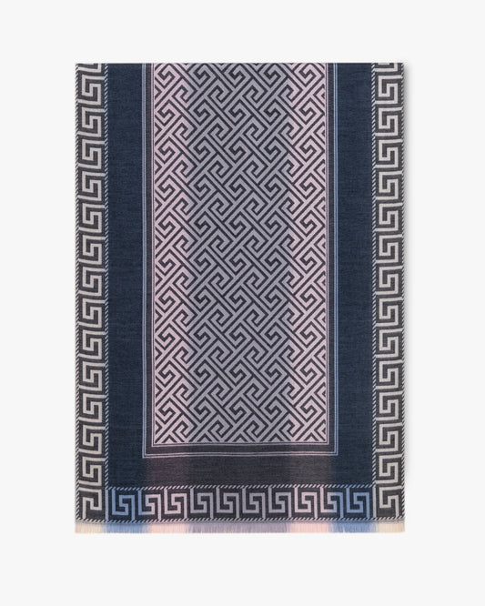 Greek Key Border Pashmina