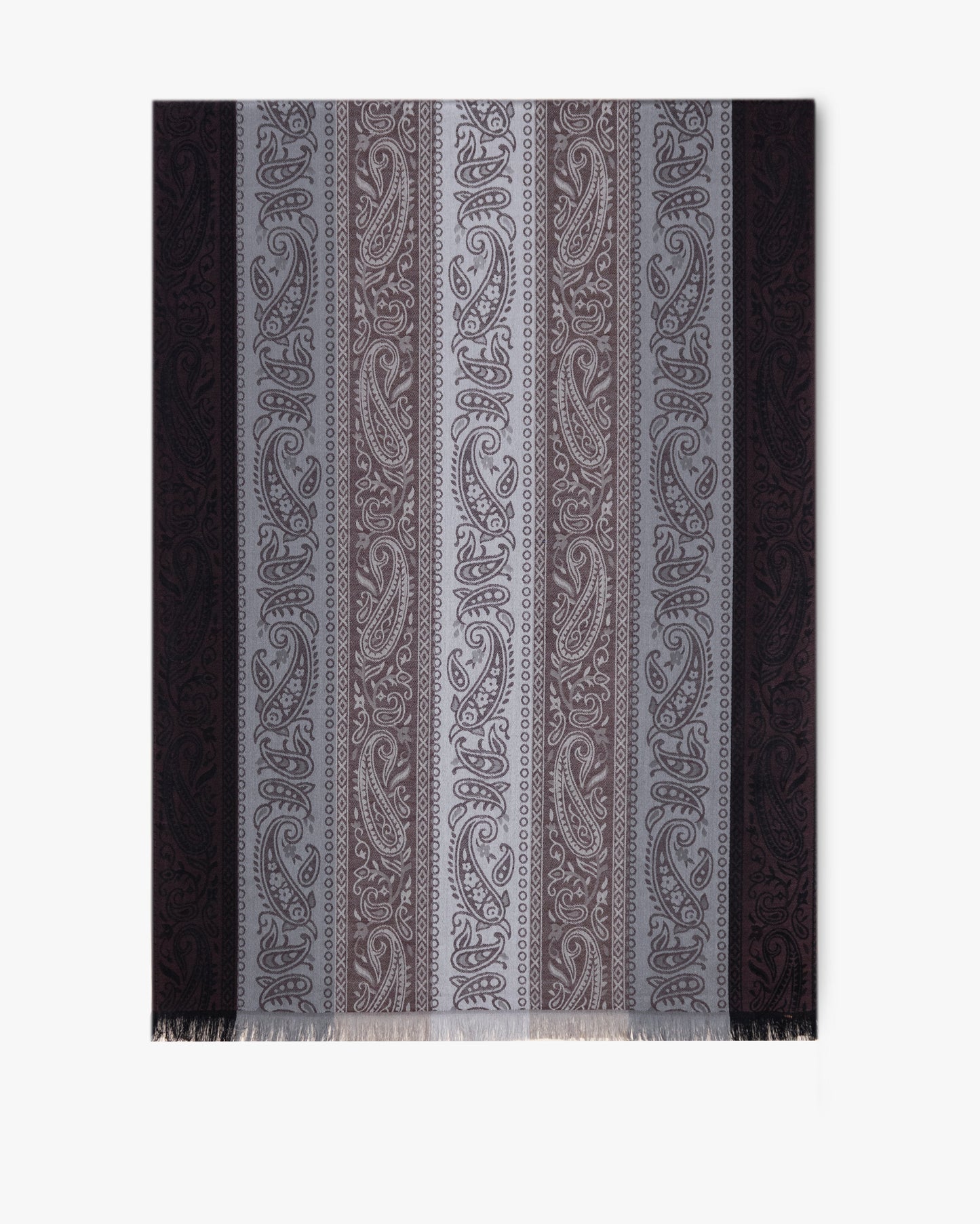 Vertical Paisley Stripe Pashmina