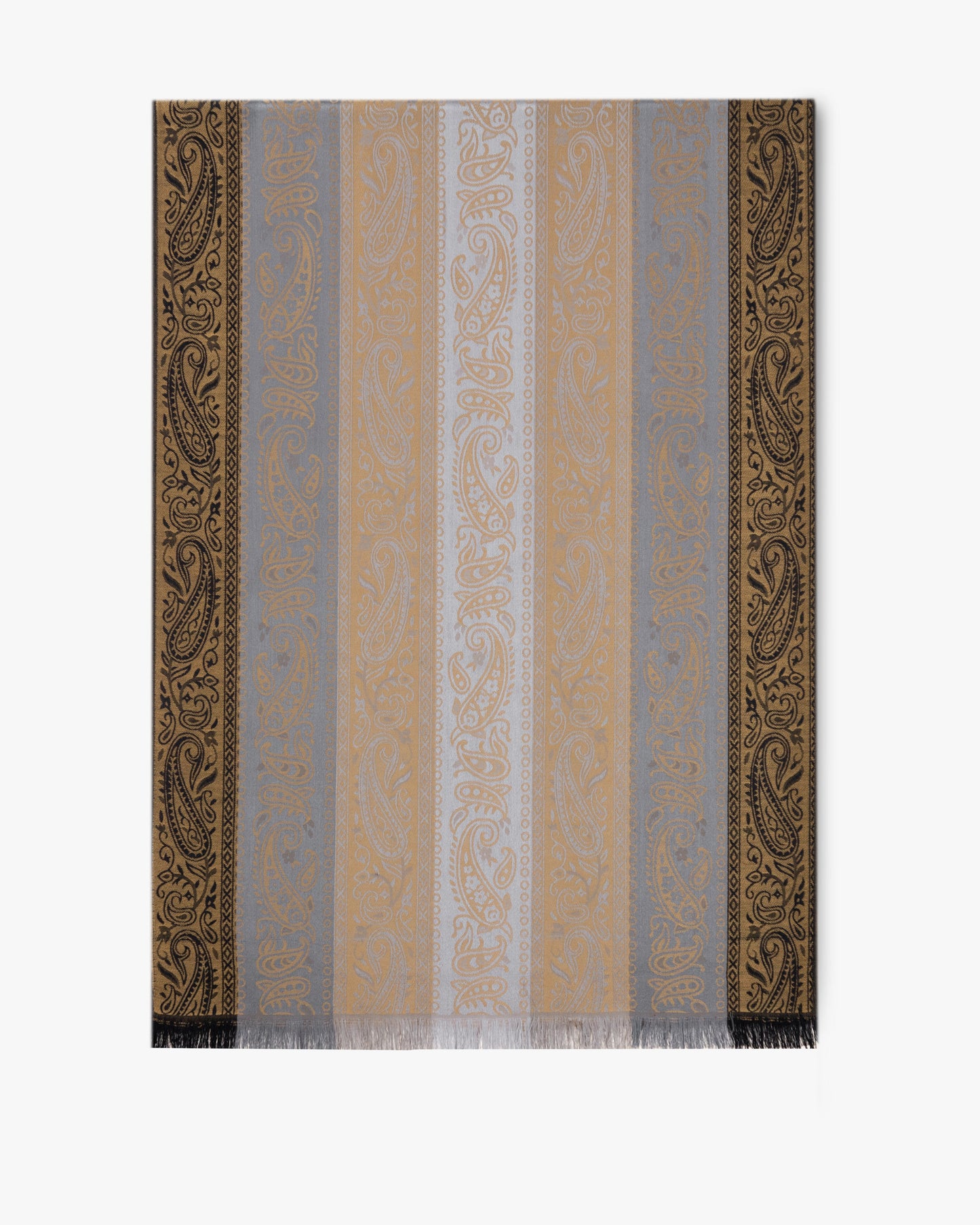 Vertical Paisley Stripe Pashmina