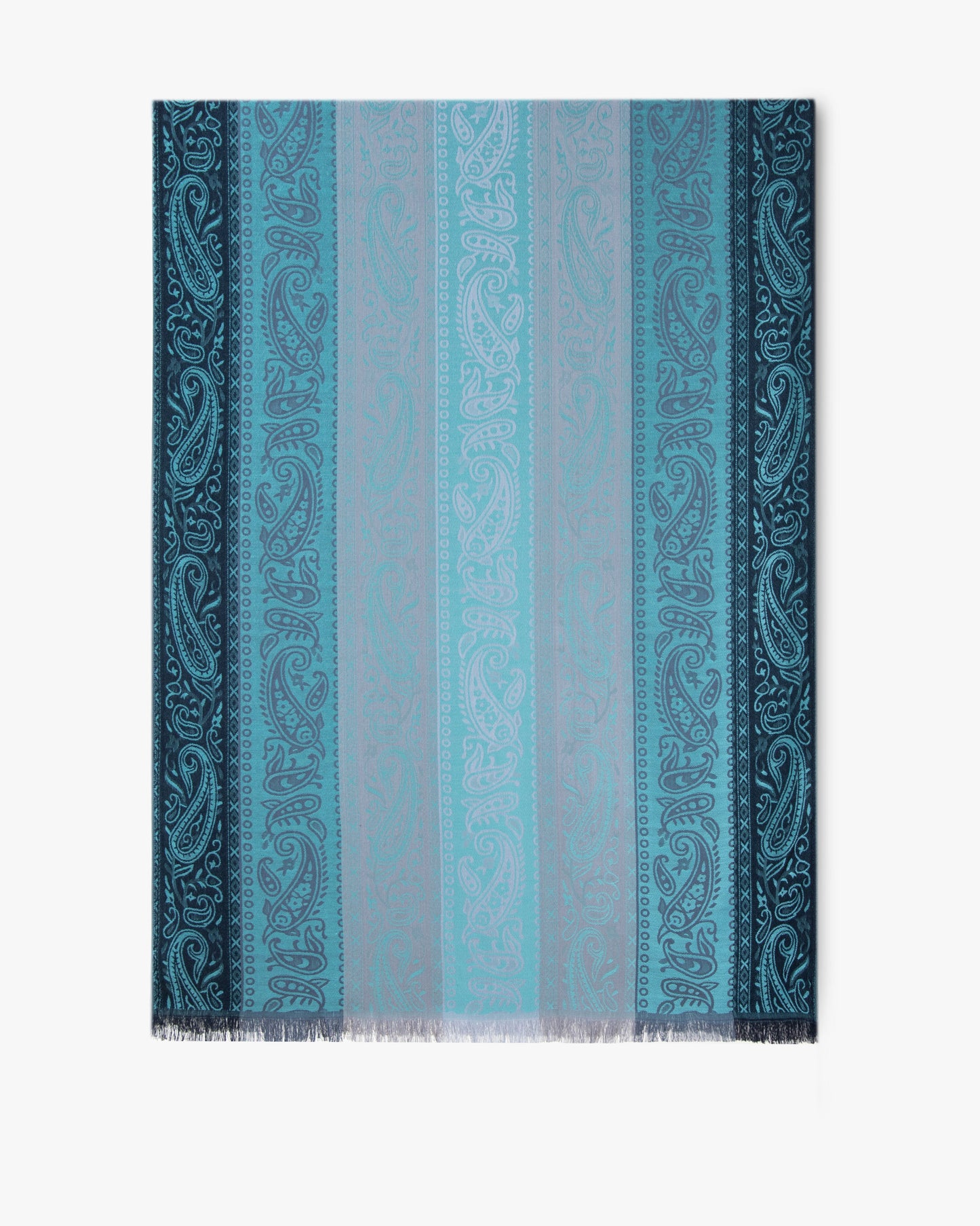 Vertical Paisley Stripe Pashmina