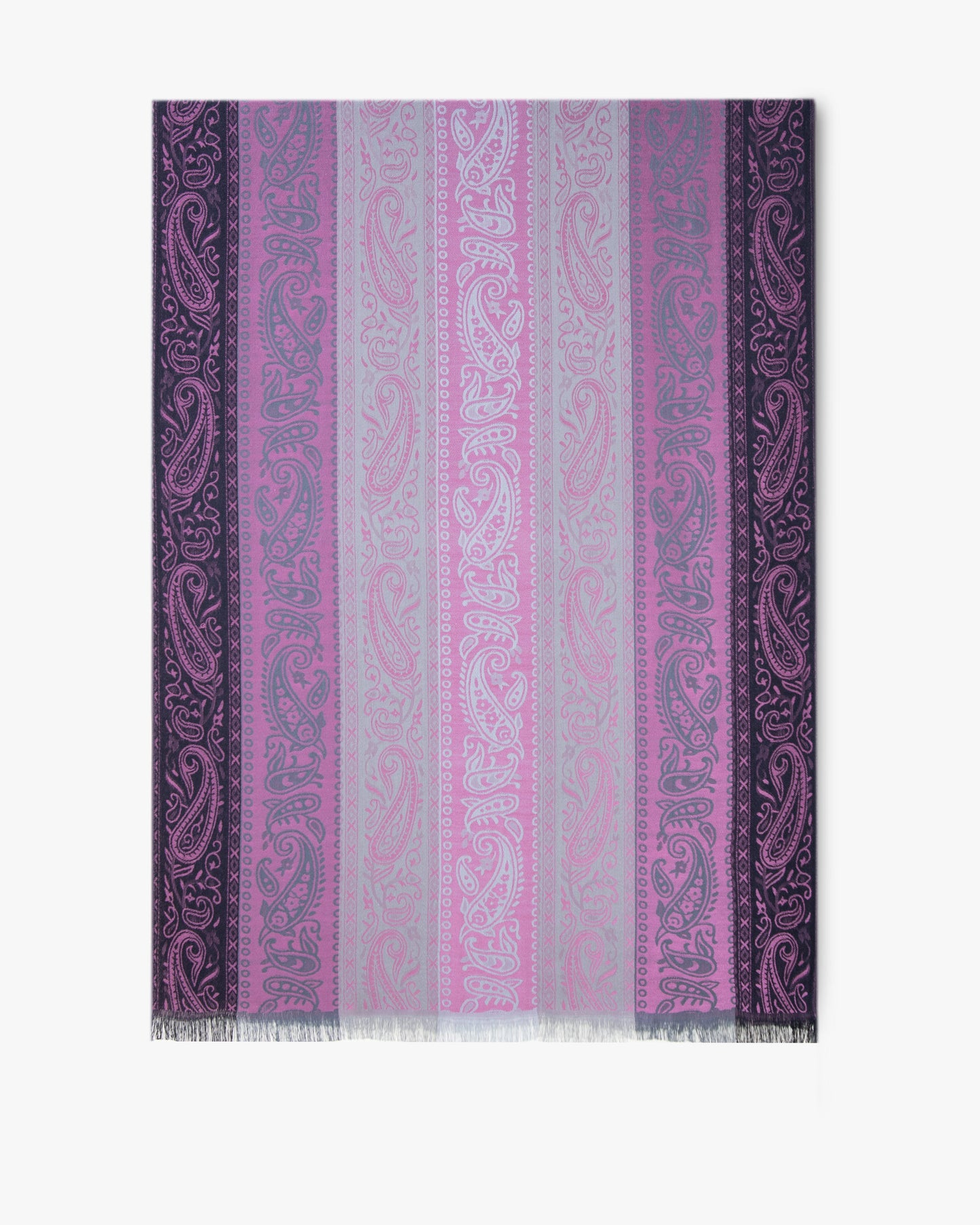 Vertical Paisley Stripe Pashmina