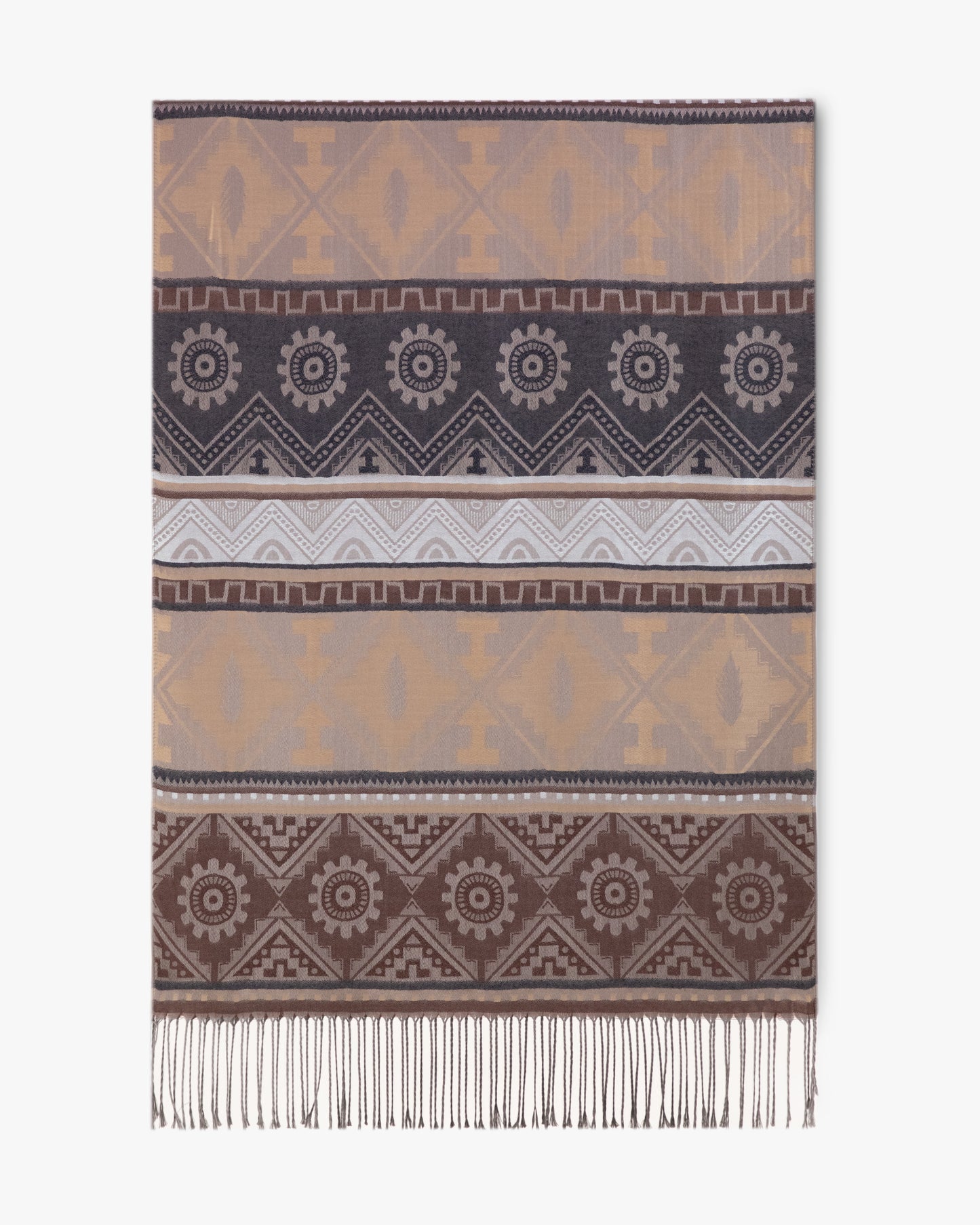 Geometric Motif Pashmina