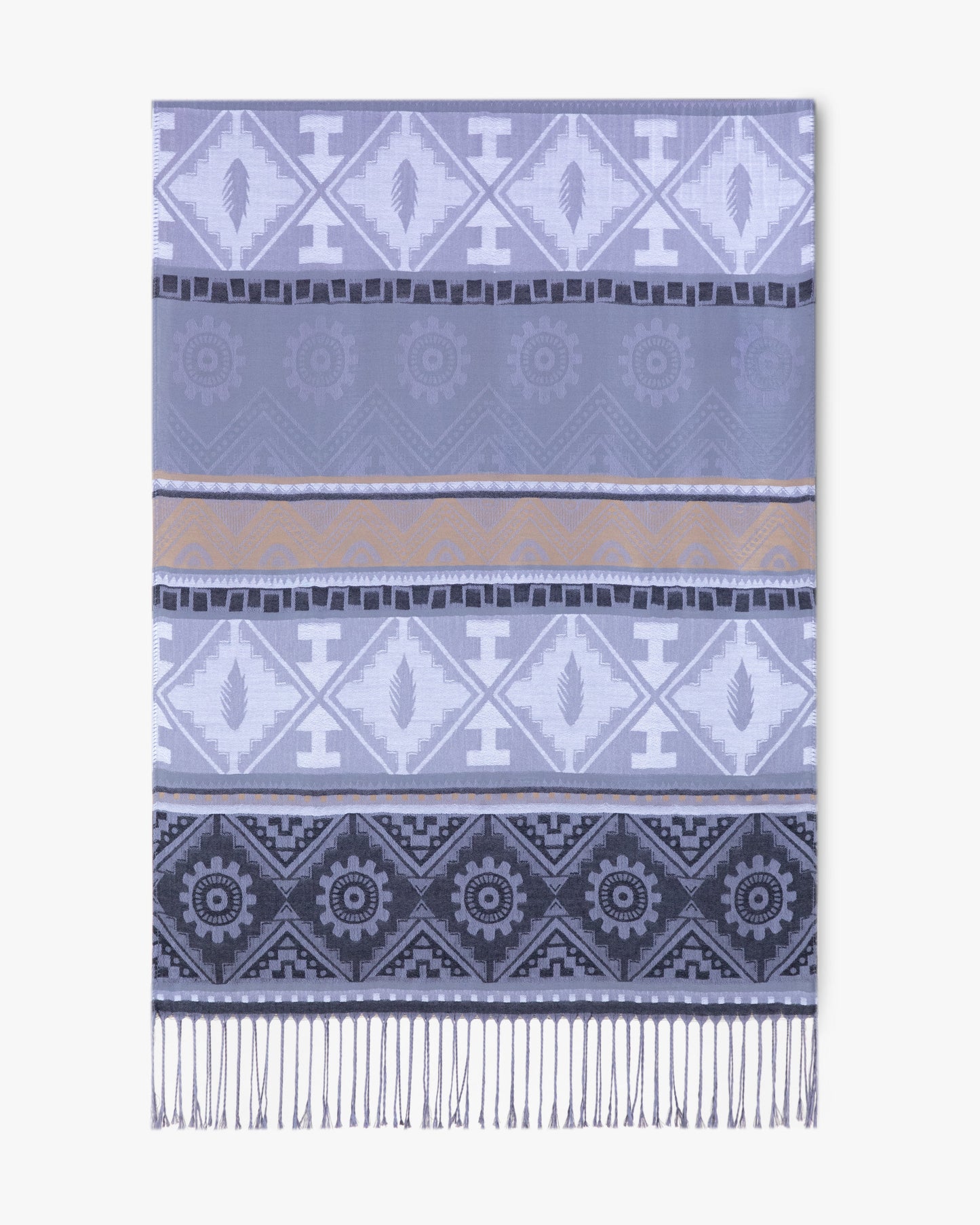 Geometric Motif Pashmina