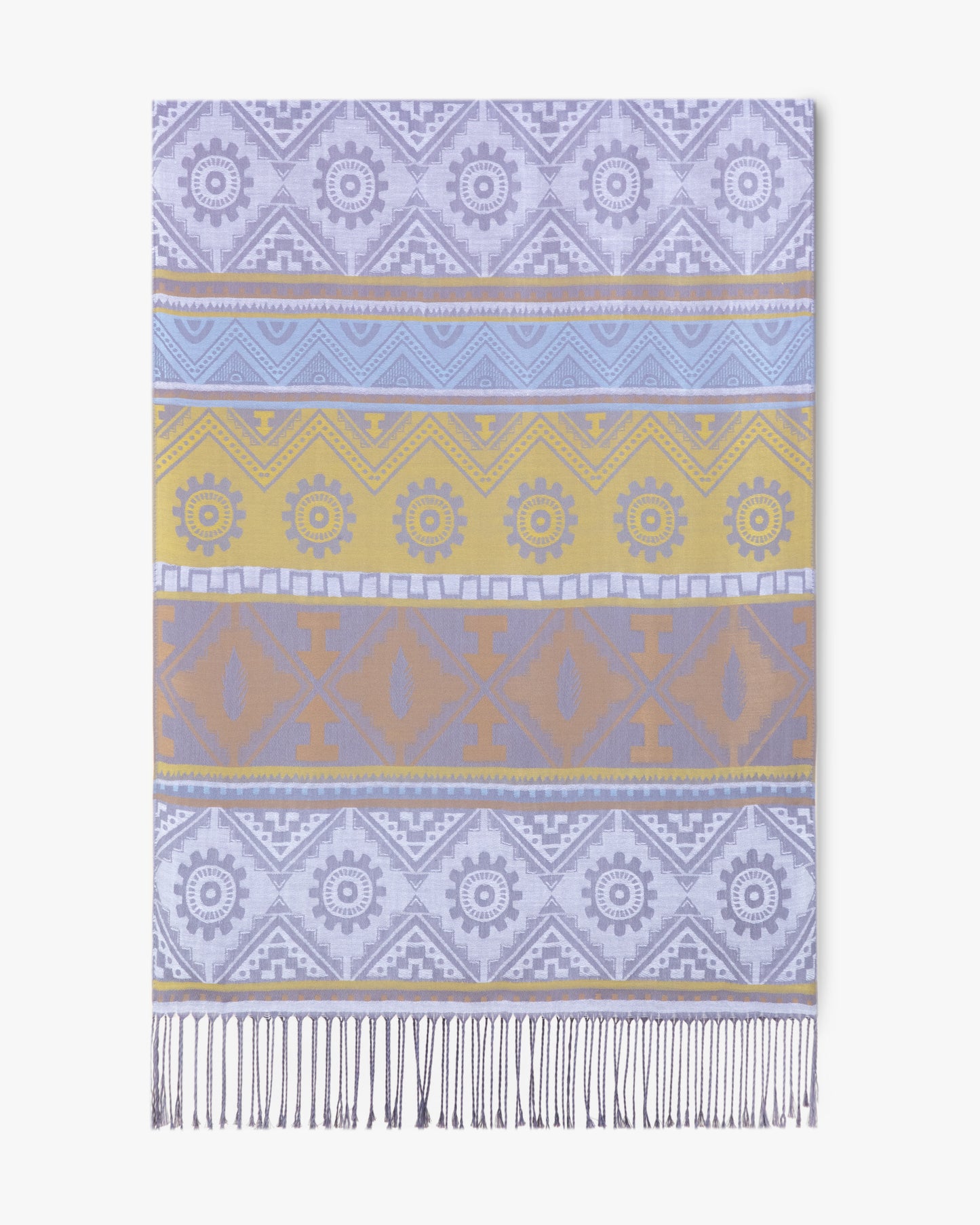 Geometric Motif Pashmina