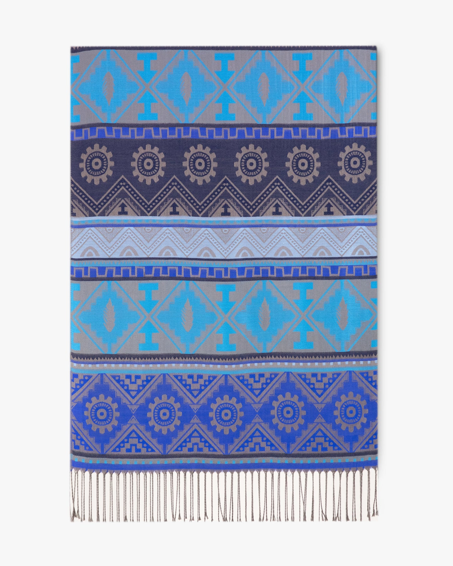 Geometric Motif Pashmina
