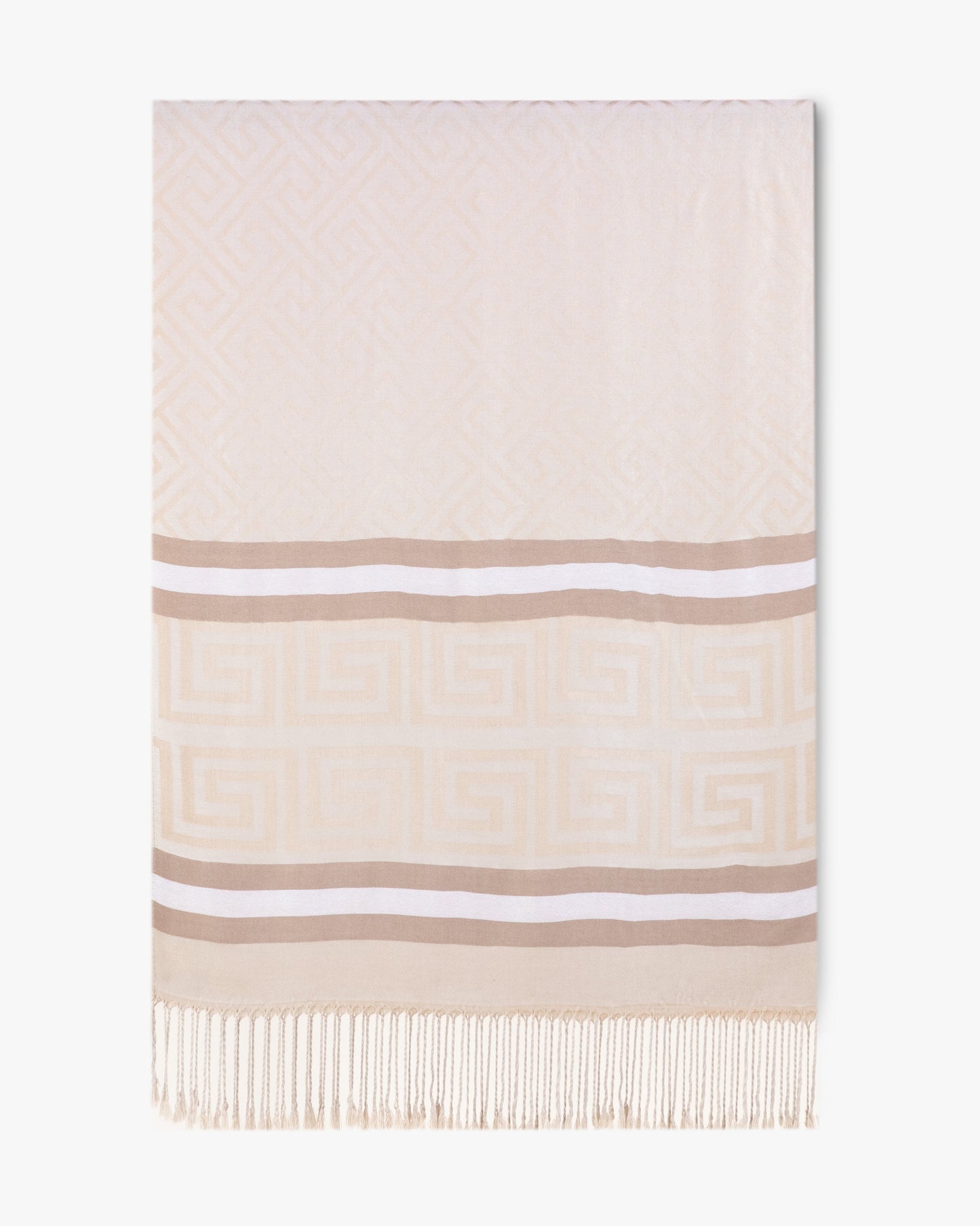 Greek Key w/ Solid Lines Pashmina