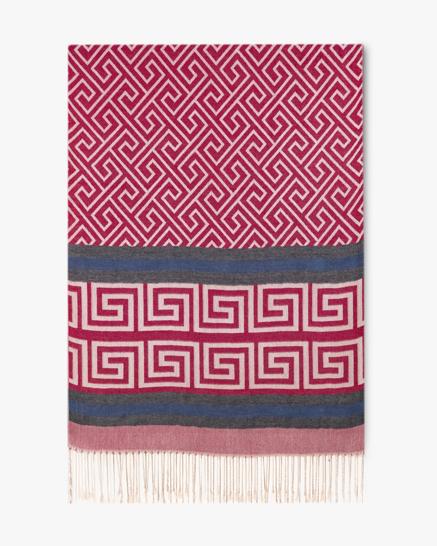 Greek Key w/ Solid Lines Pashmina