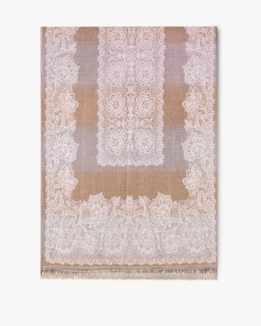 Garden Lace Stencil Pashmina