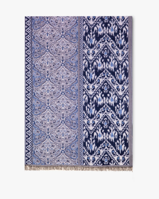 Damask Ikat Duo Pattern Pashmina