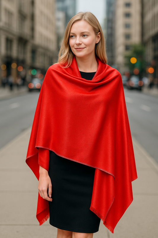 Solid Metalic Pashmina